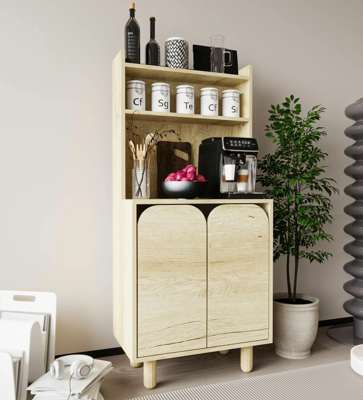 Multifunkcionalna omara Skye Decor Parma 2, barva Sapphire Oak