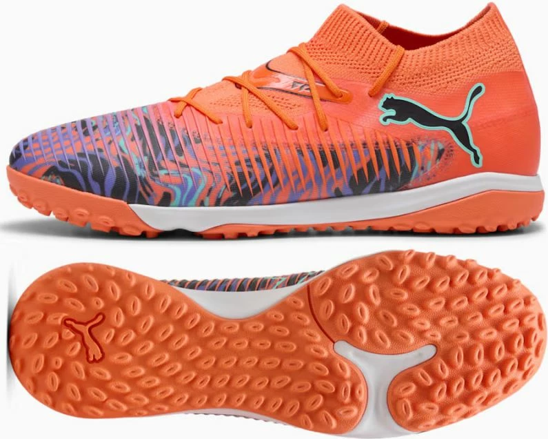 Nogometni čevlji za moške Puma, oranžni