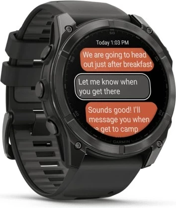Napreden pametni športni časomer Garmin Fenix 8, 51 mm, 32 GB, AMOLED, titan, črn