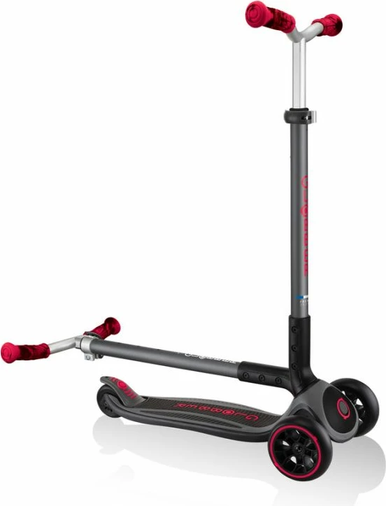 Otroški skuter Globber MASTER PRIME, črno-rdeč