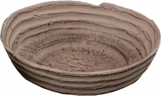 Dekorativna posoda, aluminij, rjava, 26x26x7 cm PURE FORM