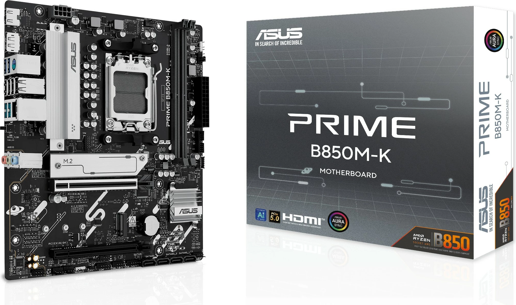 Matična plošča ASUS PRIME B850M-K, AMD, Socket AM5, DDR5, micro ATX