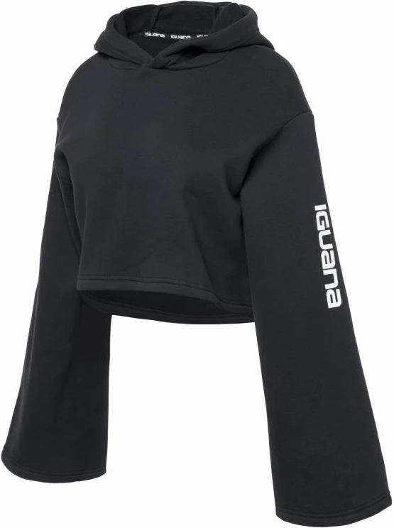 Pulover z kapuco za ženske Iguana, črn