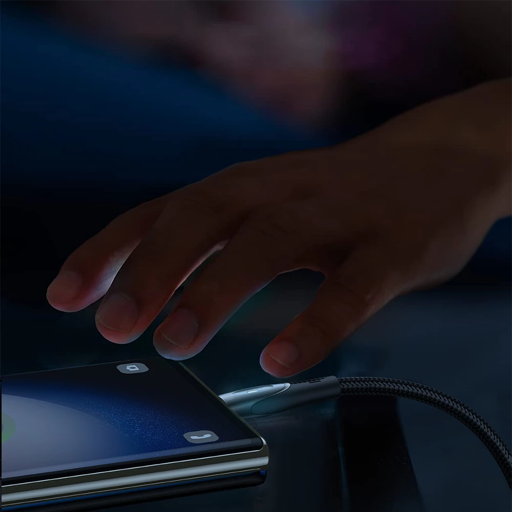 Kabel USB-C na USB-C Joyroom Star-Light Series SA27-CC5, 1,2 m, 100 W, črn