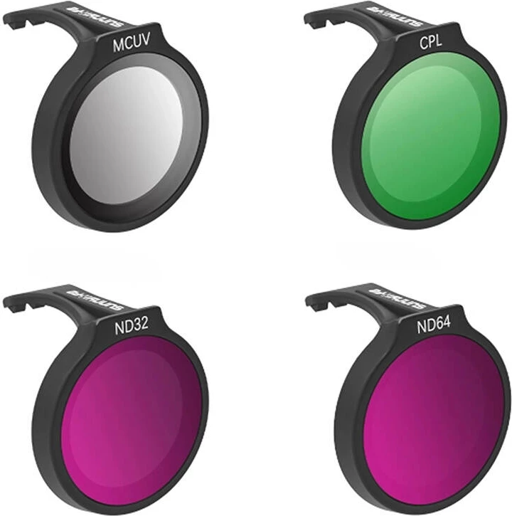 Komplet filtrov za dron MCUV+CPL+ND32+ND64, Sunnylife NE-FI876 za DJI Neo