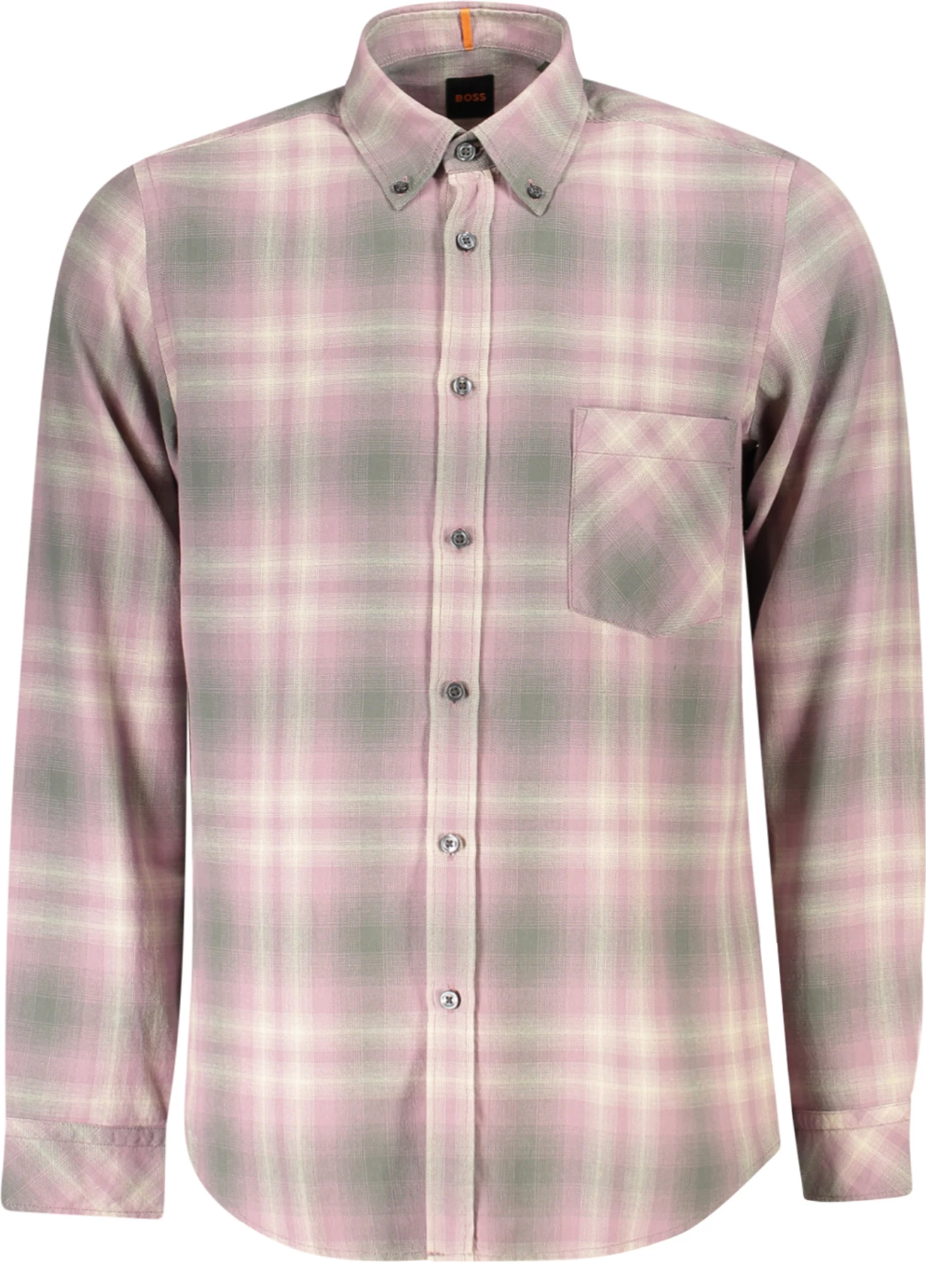 Moška srajca BOSS HUGO BOSS, rožnata