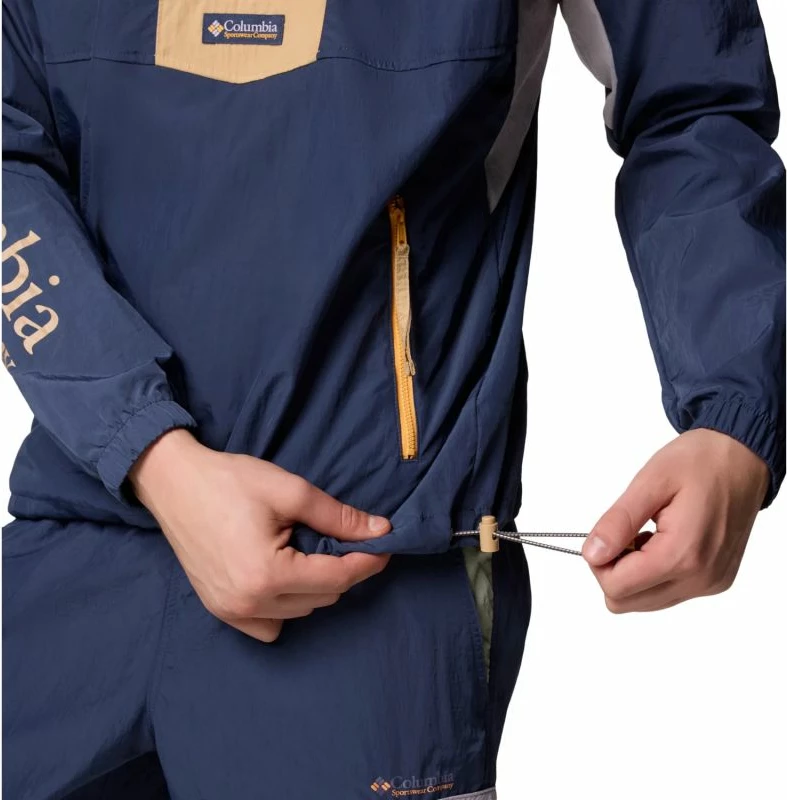 Jakna za moške, Columbia Riptide II Retro Windbreaker Anorak, modra