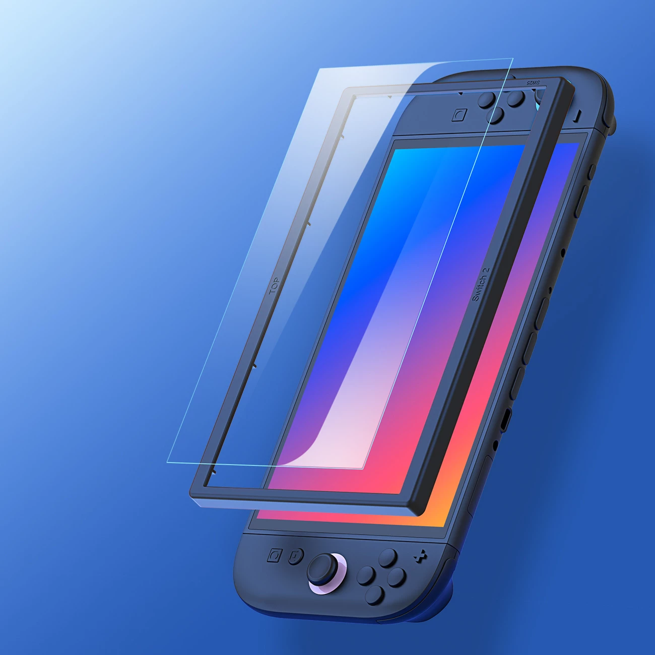 Zaščitno kaljeno steklo HD za Nintendo Switch 2, Dux Ducis, 9H, 92% prosojnost, montažni okvir