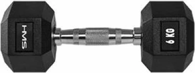Utež za vaje HMS HEX PRO 6 kg, za moške in ženske
