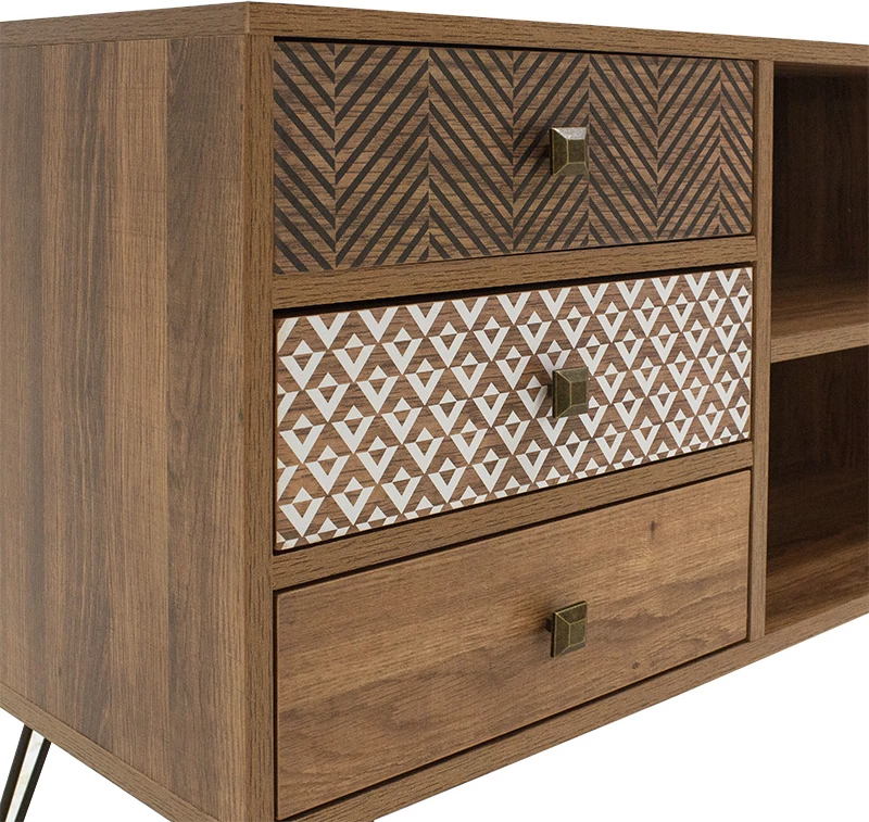 TV omara Boho, oreh, 120x39x64 cm