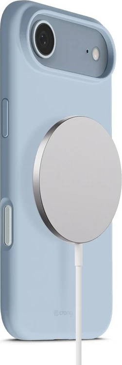 Ovitek za telefon Color Cover Magnetic, CRONG CRGCOLRMIP1766ALBL, za iPhone Air, MagSafe, tekoč silikon, moder