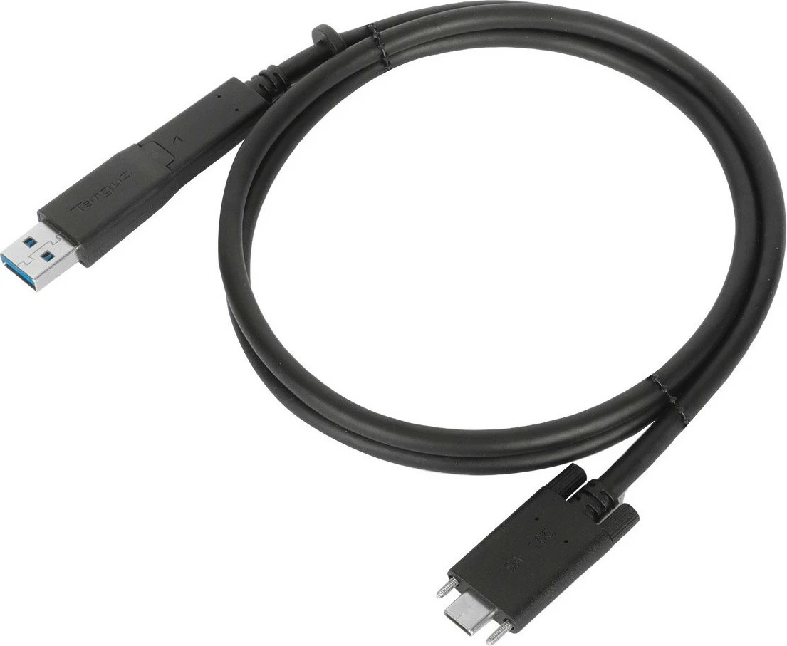Kabel USB-C na USB-C, 1 m, z adapterjem USB-A Targus, črn