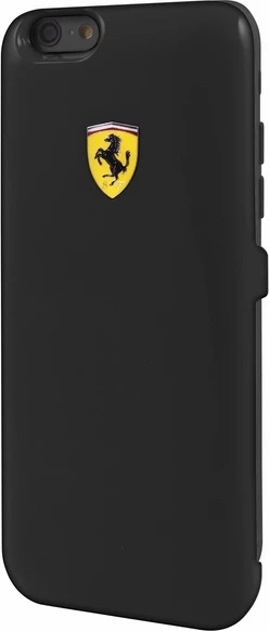Ovitek za telefon z vgrajeno baterijo 3000 mAh, Ferrari PowerCase FEFOMFPCP6BK za iPhone 6/6S, črn