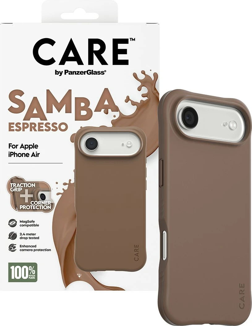 Ovitek za telefon PanzerGlass CARE MagSafe za iPhone, Air Espresso