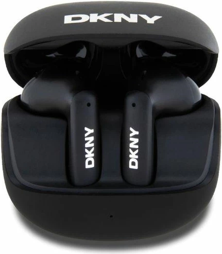 Slušalke TWS s satenskim zaključkom DKNY, Bluetooth 5.3, USB-C, črne