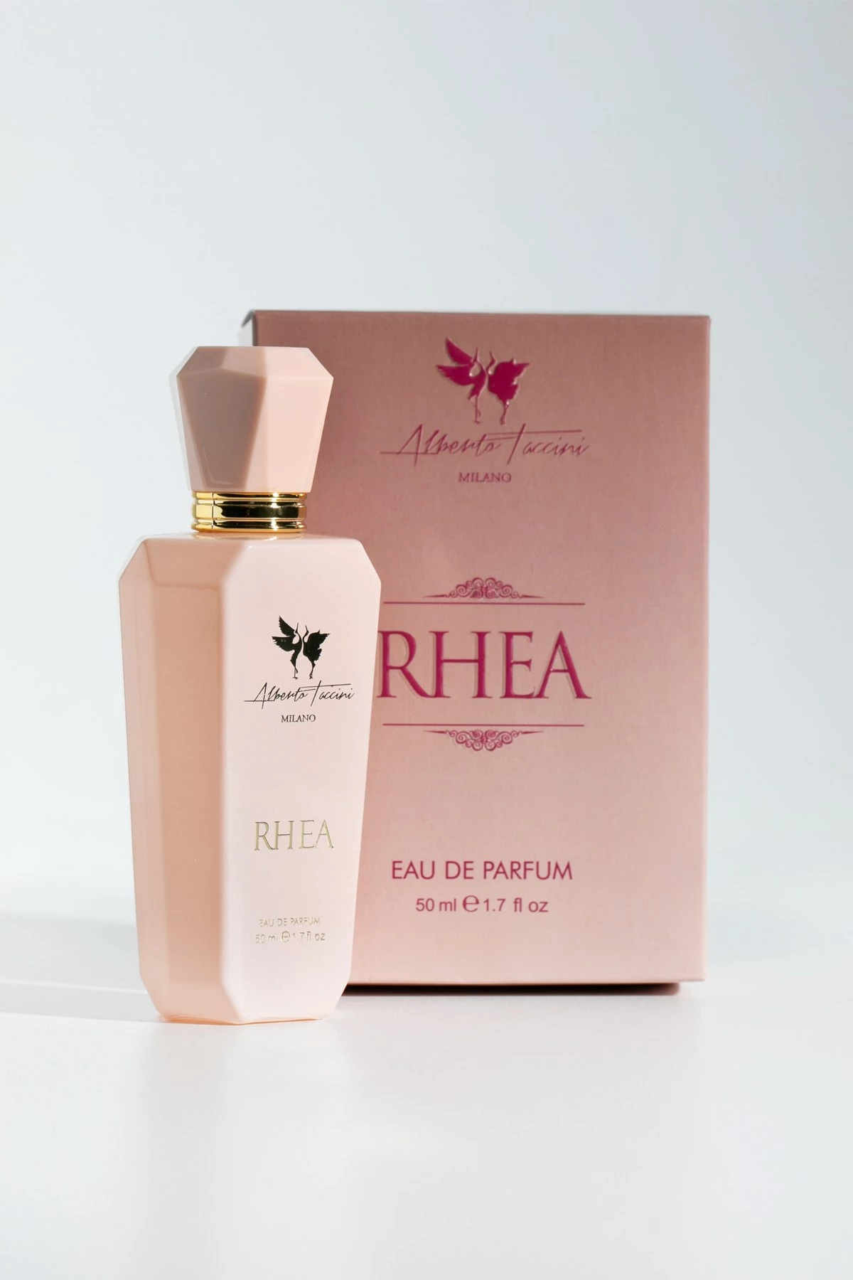 Parfum za ženske Rhea, Alberto Taccini, rožnat, 50 ml