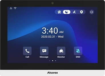 Interkom panel Akuvox Indoor-Station C319S, 10" zaslon na dotik, Android, PoE, črn/bel