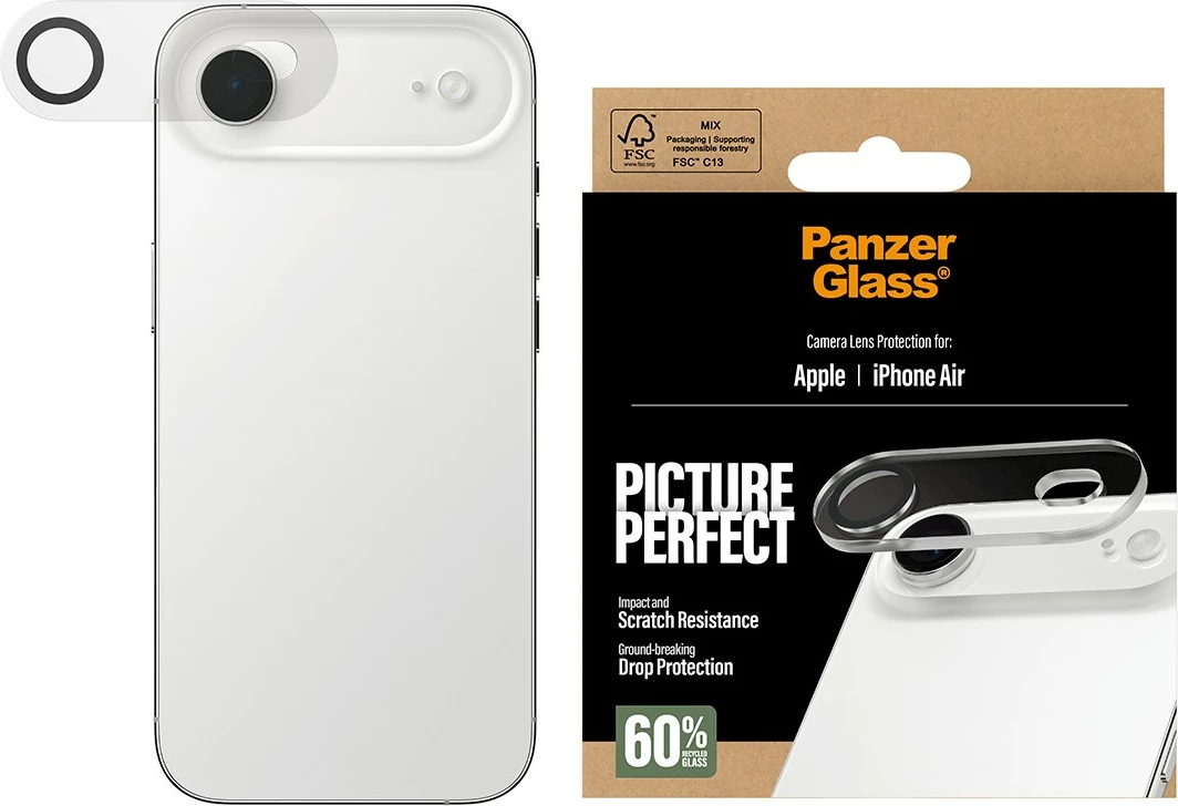 Zaščita leč kamere za iPhone Air, PanzerGlass PicturePerfect