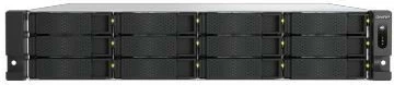 NAS strežnik QNAP TS-h1277AXU-RP-R7-32G, 2U, 12 ležišč, AMD Ryzen 7, 32GB RAM, črn