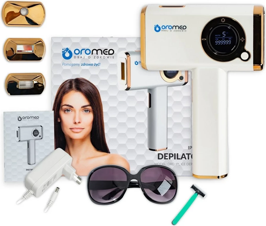 Depilator z uporabo IPL za telo in lase Oromed ORO-IPL ICE, zlata