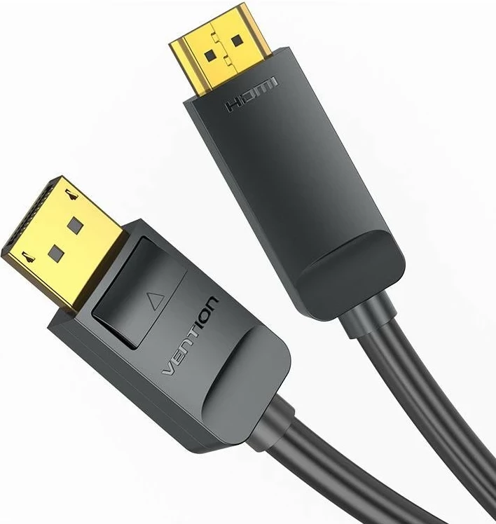 Kabel za pretvorbo DisplayPort v HDMI Vention 1.2–1.4, 3 m, črn