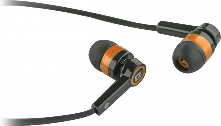 In-ear slušalke z mikrofonom Defender PULSE 420, 3,5 mm, črno-oranžne