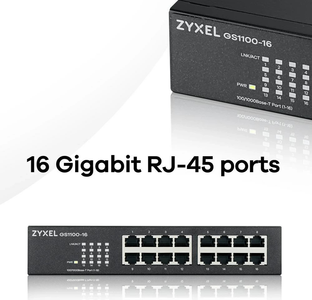 Neposlovni Gigabit Ethernet preklopnik Zyxel GS1100-16