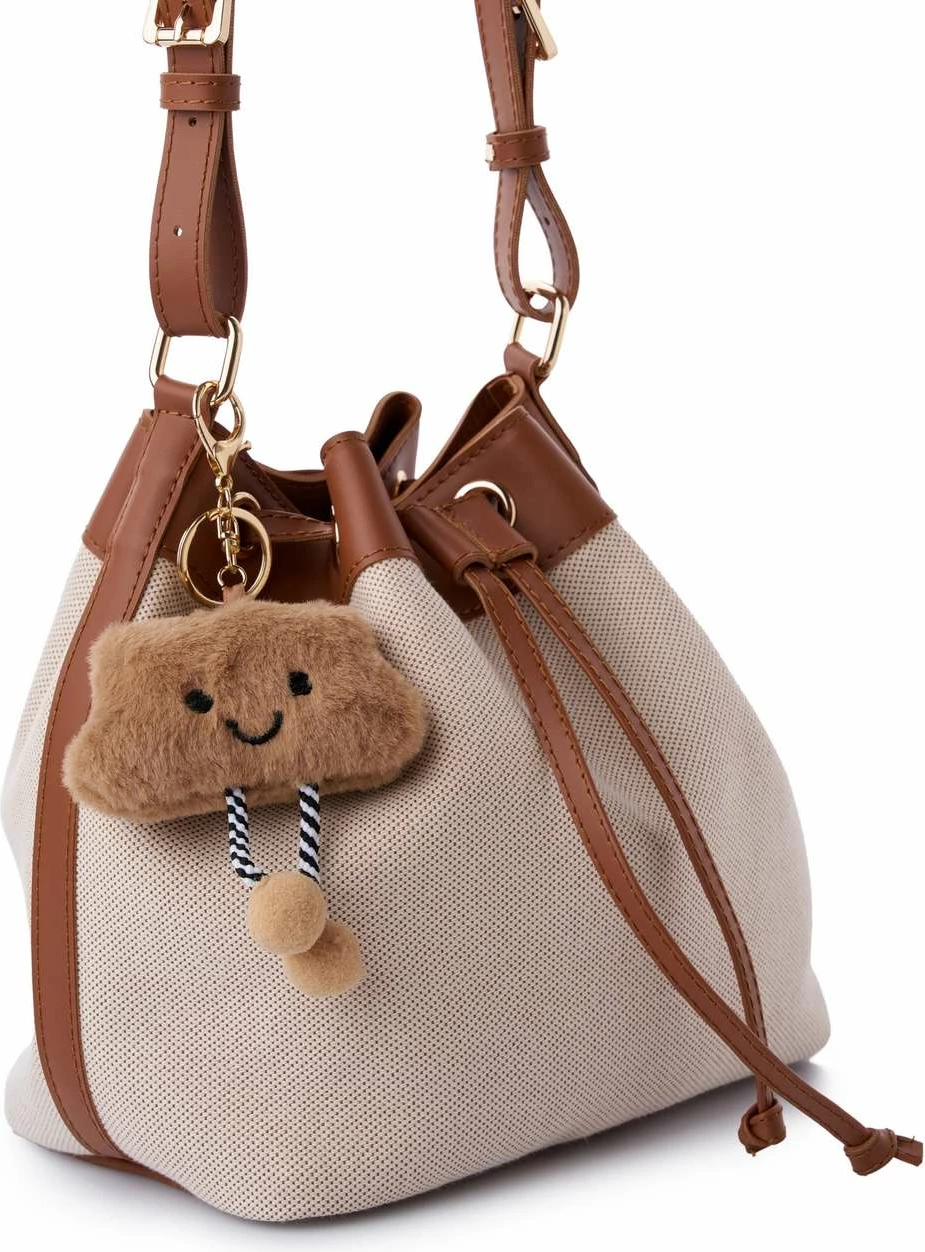 Ramenska torba Lucky Bees Vera, tan in krem