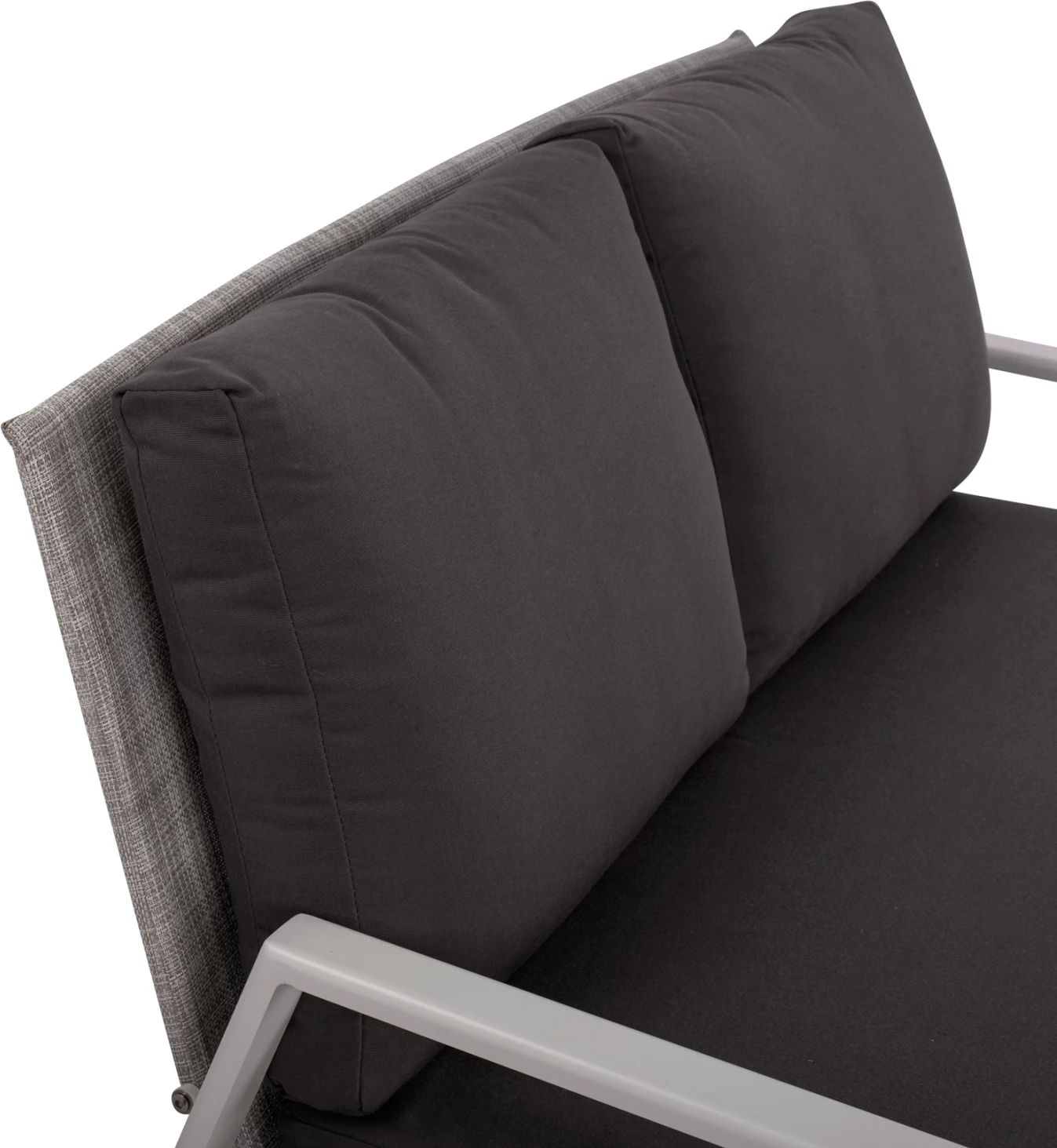 Dvosedežna zofa iz aluminija FH5561.01 bela s blazinami