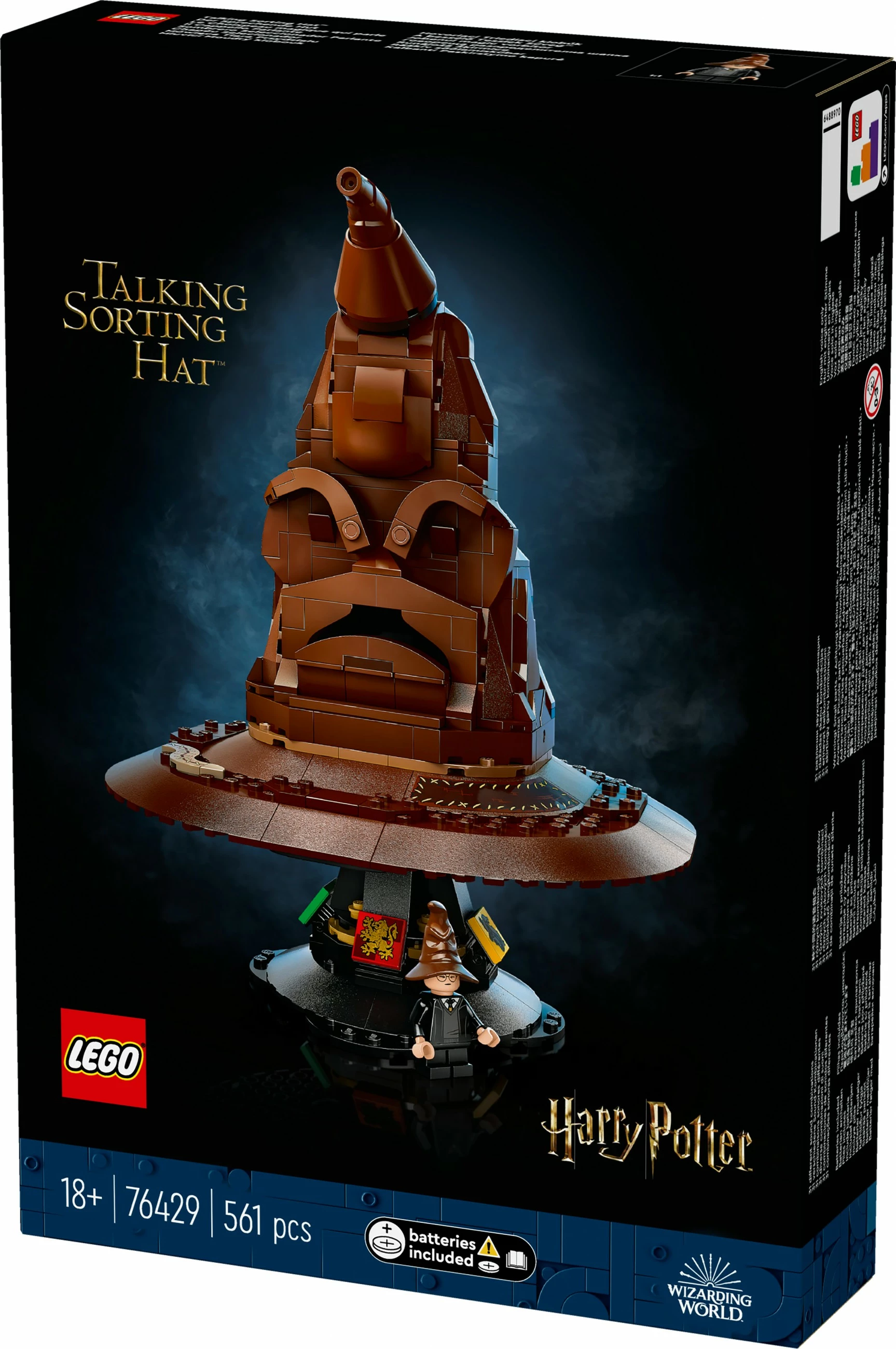 Govoreča Kapuca za razvrščanje, LEGO, 561 kos, plastika, za odrasle, rjava