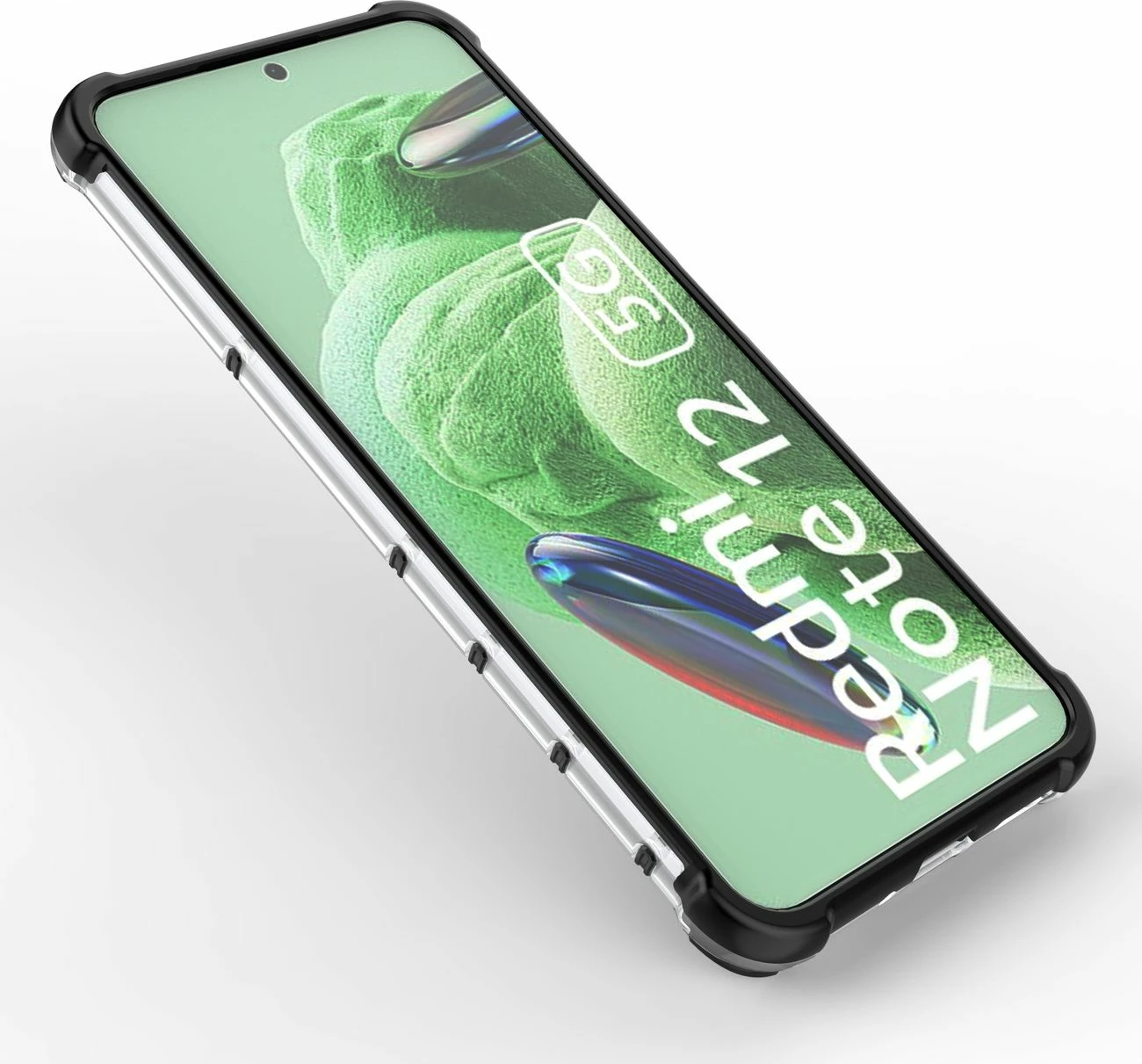 Ovitek za telefon Honeycomb Hurtel za Xiaomi Redmi Note 12 5G / Poco X5 5G, črn