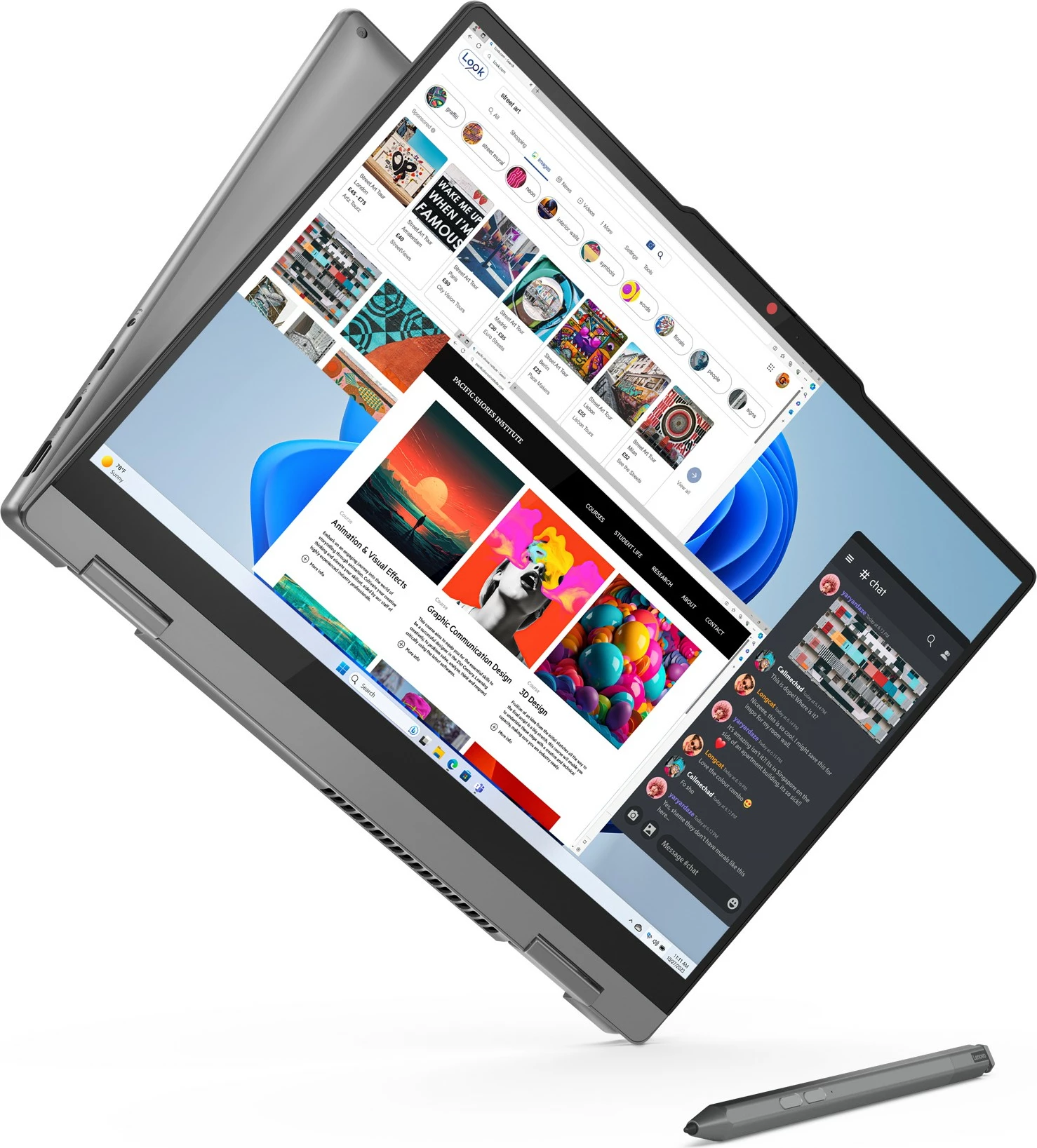 Prenosnik 2-v-1 14" WUXGA OLED, Intel Core i7-13620H, 16GB RAM, 1TB, srebrn Lenovo IdeaPad 5 2-in-1 14IRH9