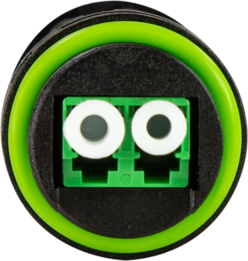 Zunanji konektor za optična vlakna LC Duplex, IP68, črn — Techly 368642