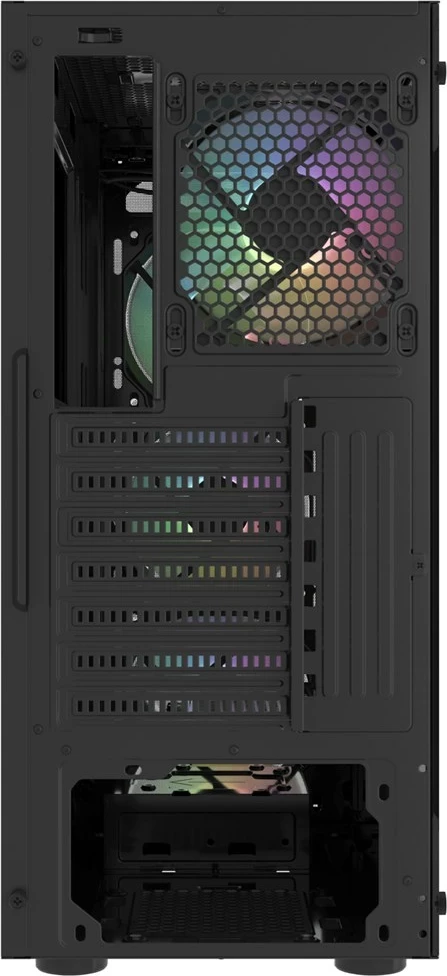 Konzola FURY Shobo SH4F RGB Midi Tower, črn