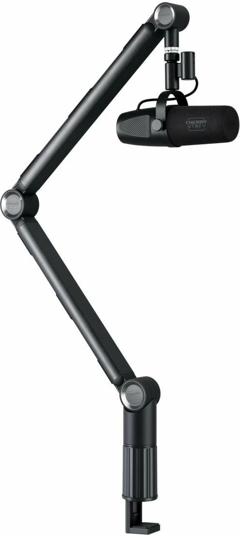 Mikrofonski ročaj Ngale, Cherry XTRFY, namestitev na mizo, alumin, črn
