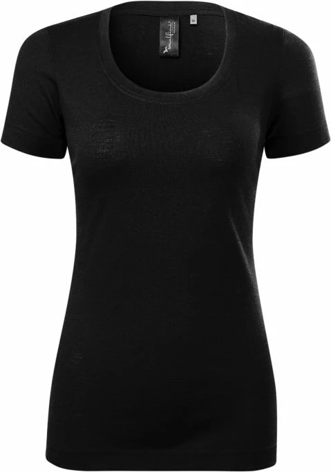 Majica za ženske Merino Rise Malfini, črna