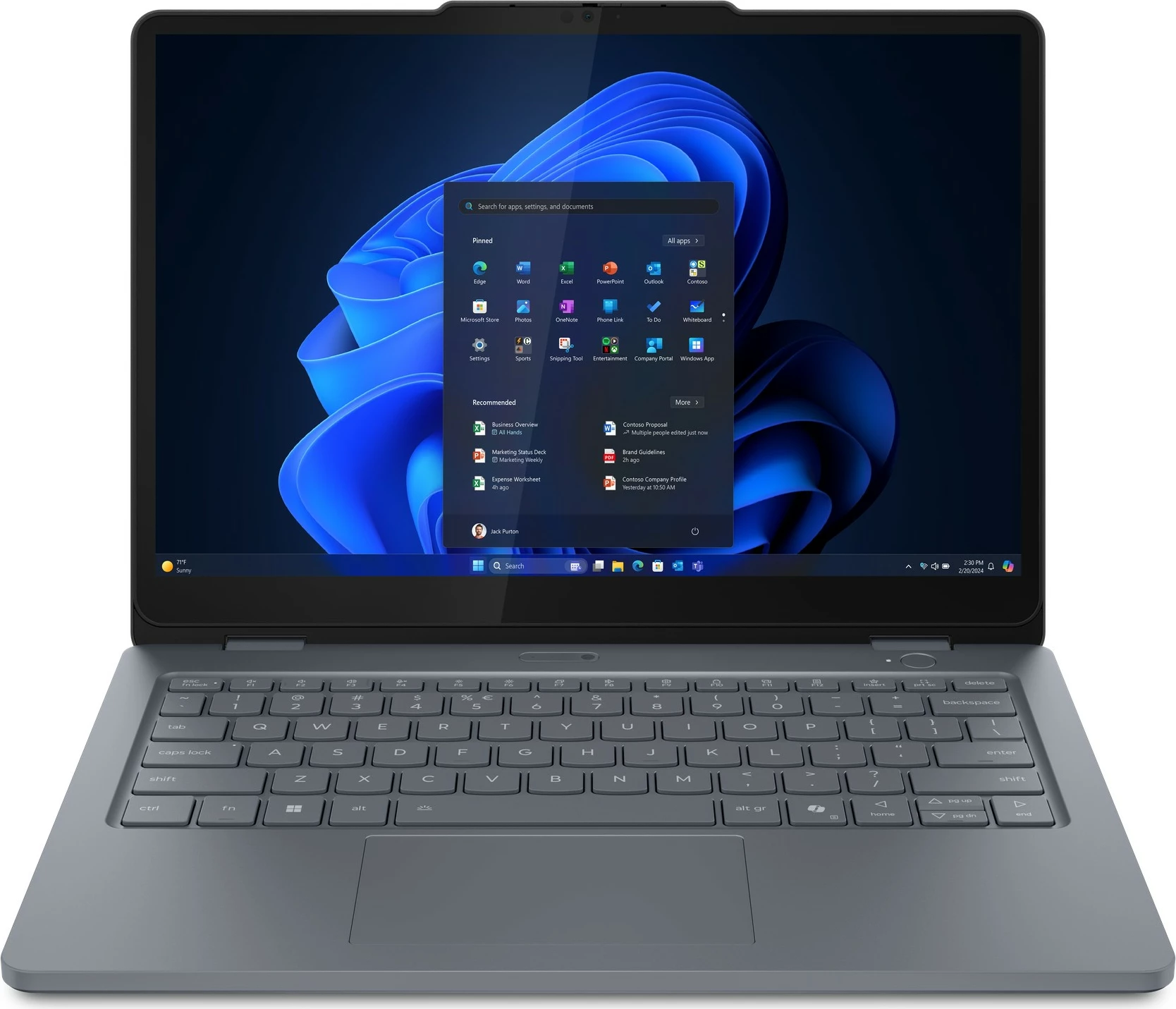 Prenosnik 2-v-1, 13" Lenovo 13w G3, Core i5 120U, 16 GB, 512 GB SSD, zaslon na dotik s pisalom, siv