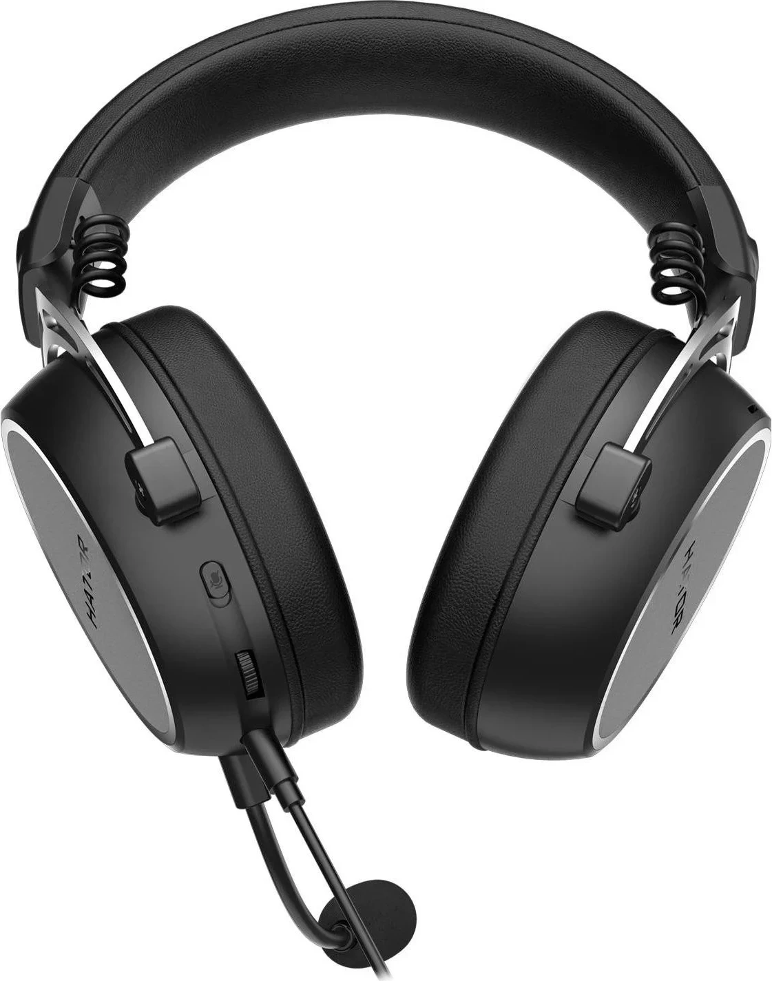 Slušalke Hator Hypergang 3, z odklopnim mikrofonom, z žico, črne