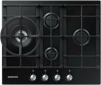 Plinska plošča Samsung NA64H3030BK/O1, 4 kuhališča, steklo, črna