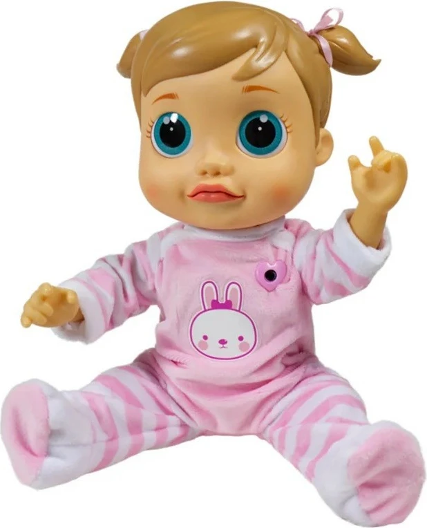 Interaktivna lutka Emma, Epee EP03198, 38 cm, z igralnim pametnim telefonom, rožnata