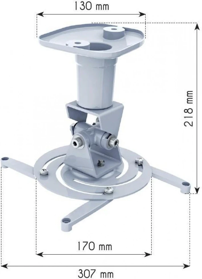 Nosilec za projektor Techly ICA-PM, 100WH, bel
