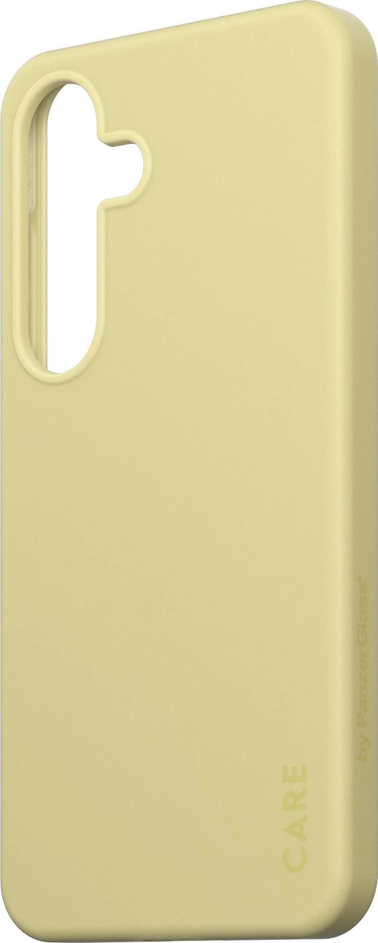 Moden silikonast ovitek Chardonnay za Galaxy S25, PanzerGlass CARE, rumen