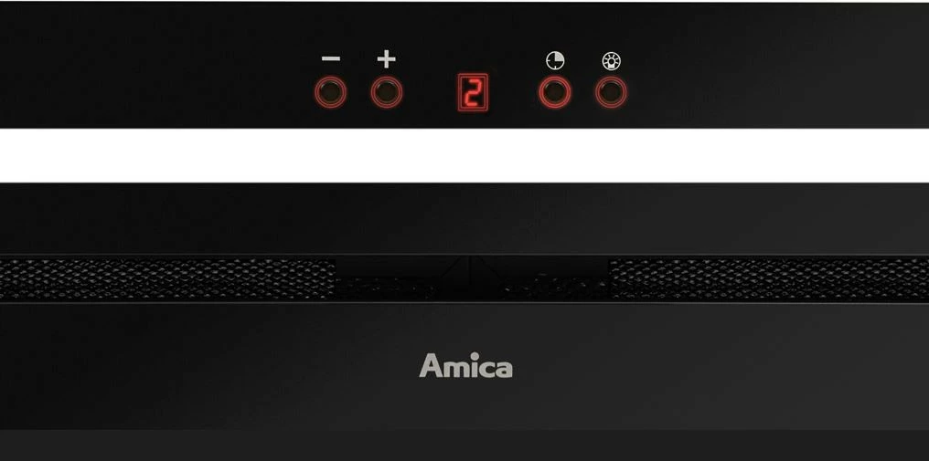 Vgradni aspirator Amica OMC6451B HC, z daljinskim upravljalnikom, LED, črn