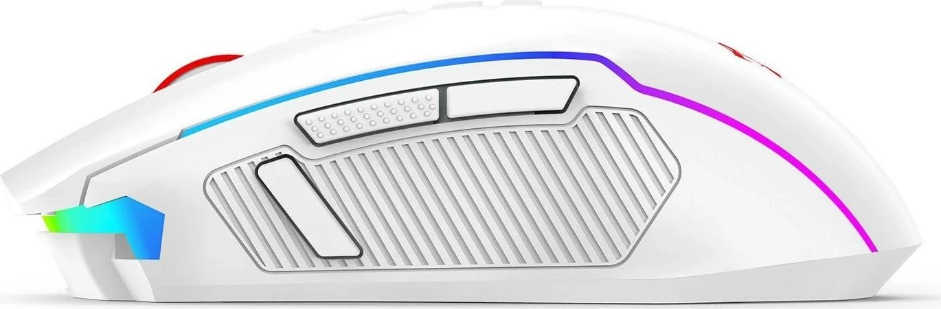 Brezžični miš z RGB Redragon M914W-RGB NIX, 5000 DPI, bela