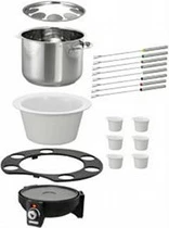 Set za fondue, 8 oseb, 1,5 L, črno-srebrn UNOLD 48645