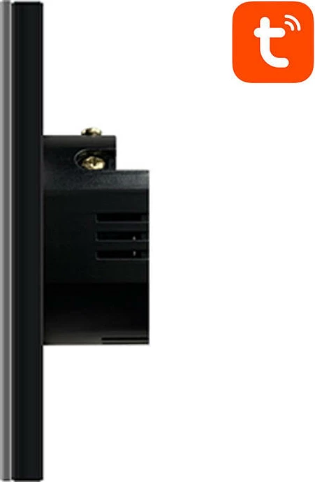 Pametno stikalo, 1 kanal, ZigBee, brez nevtralnega vodiča, črn Avatto LZTS02-EU-B1