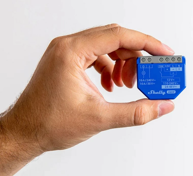 Pametno stikalo Shelly 1 Gen4, 2 kosa, modro
