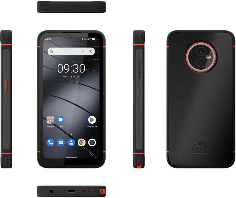 Robusten pametni telefon Gigaset GX4, 4GB/64GB, 48MP, Android 12, črn