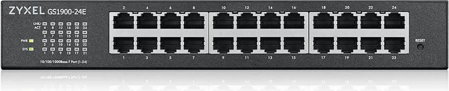 Stikalo za upravljanje Zyxel GS1900-24E-EU0103F, črno