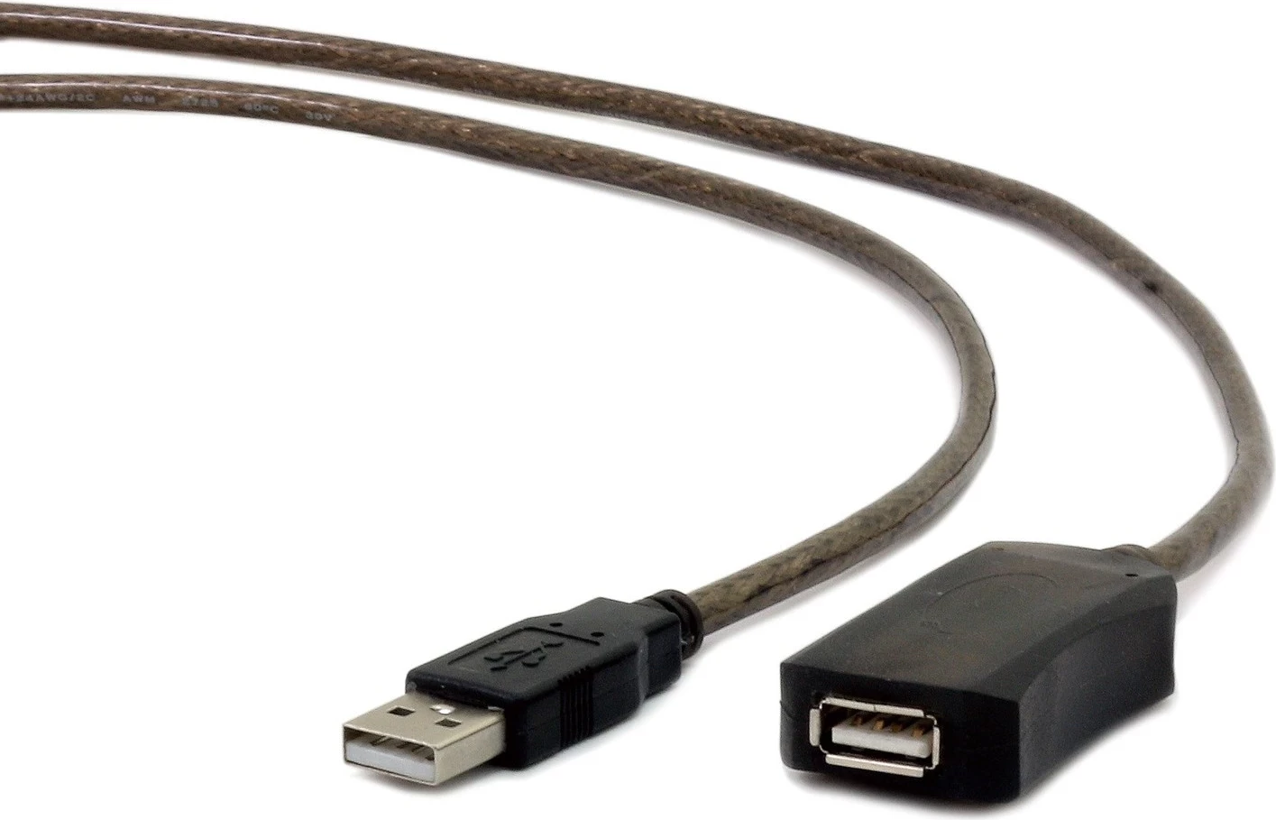 USB kabel 5 m USB 2.0, A/A, črn Gembird